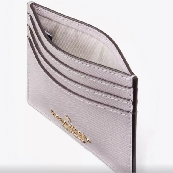 NWT, Kate ♠️Spade card case, Pink with White Pearls - Picture 3 of 6